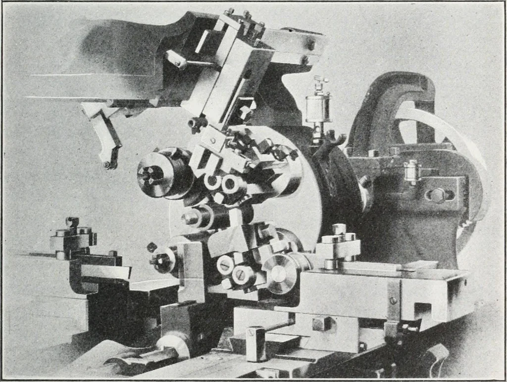 An illustration from Methods of machine shop work : for apprentices and students in technical and trade schools, 1914, leaf 190
