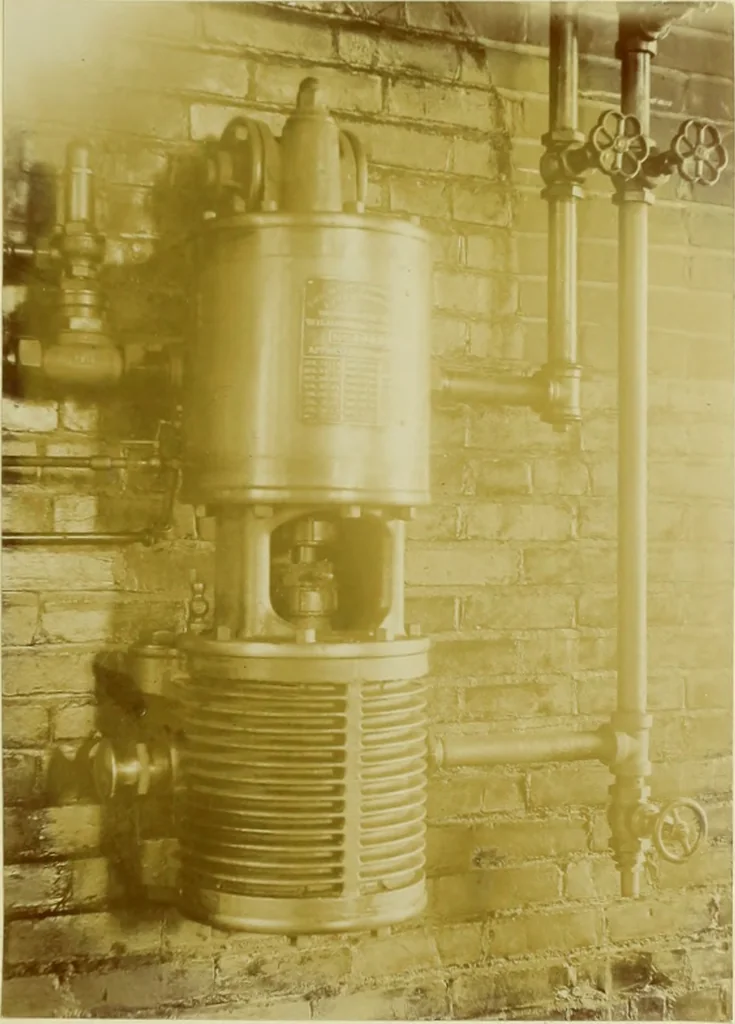 An illustration from Methods of pumping water from deep wells, 1903, leaf 54