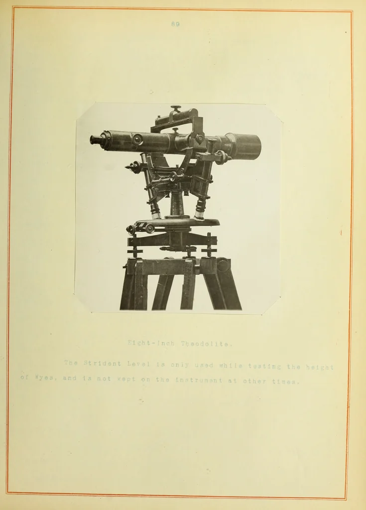 An illustration from The methods used in primary level and triangulation work in unsettled and broken country, 1909, leaf 186