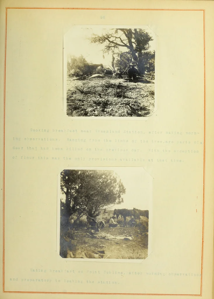 An illustration from The methods used in primary level and triangulation work in unsettled and broken country, 1909, leaf 198