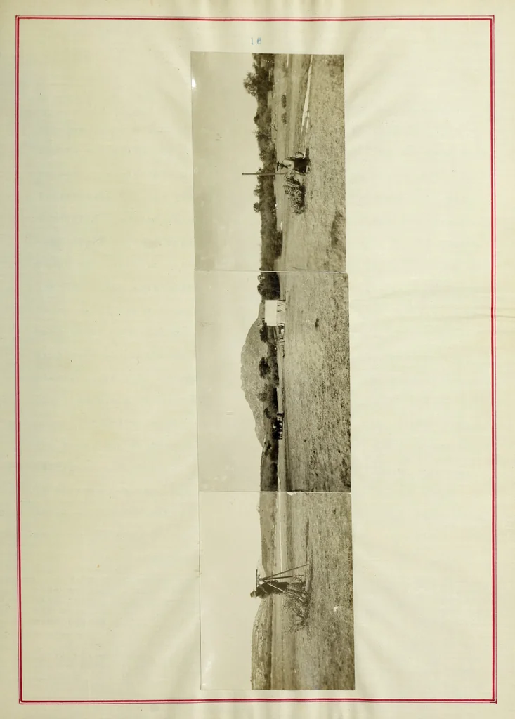 An illustration from The methods used in primary level and triangulation work in unsettled and broken country, 1909, leaf 40