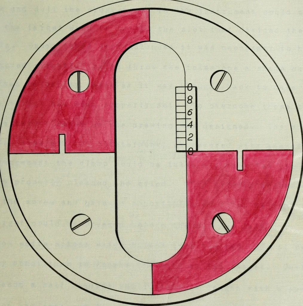 An illustration from The methods used in primary level and triangulation work in unsettled and broken country, 1909, leaf 58