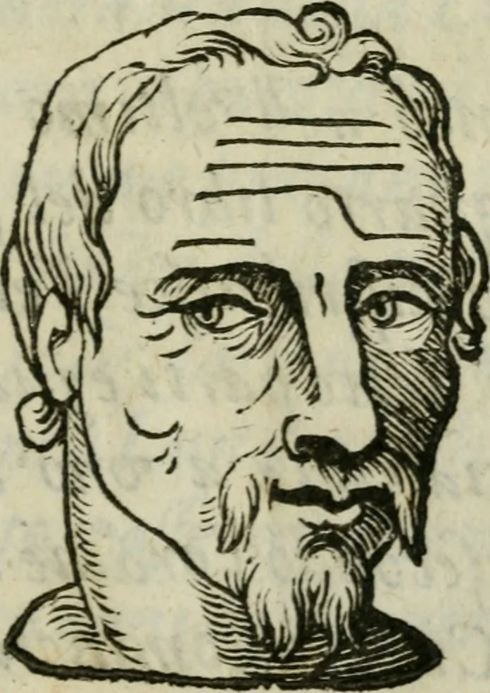 An illustration from La metoposcopia, ouero, Com[m]ensuratione delle linee della fronte : trattato, 1626, leaf 128