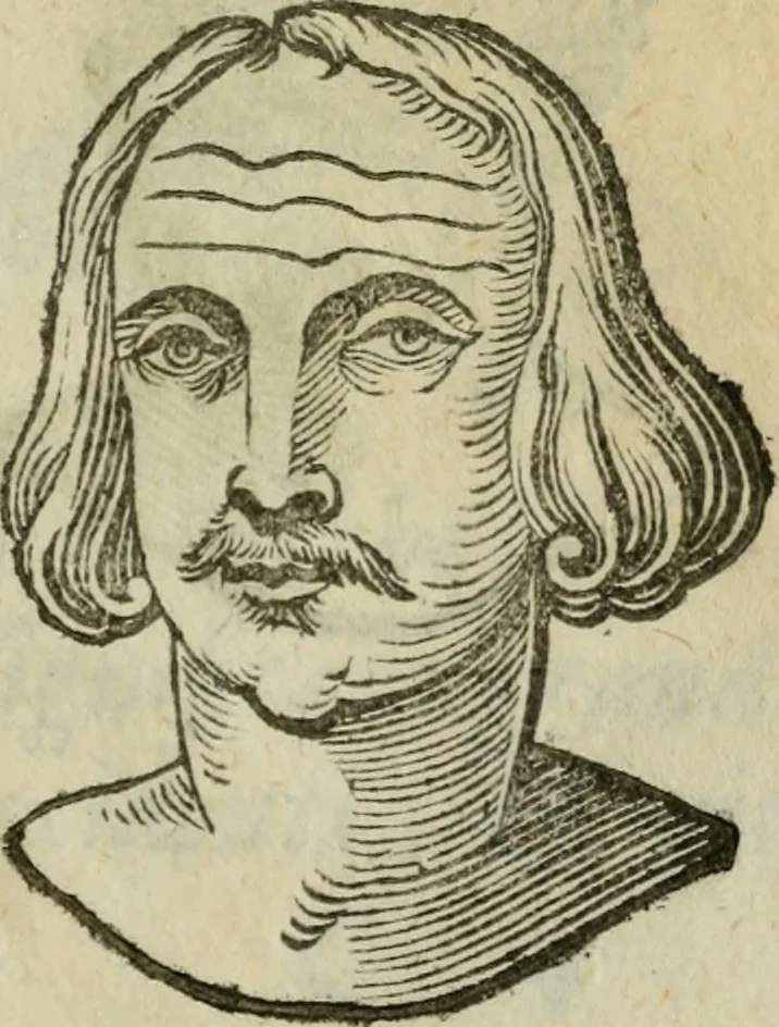 An illustration from La metoposcopia, ouero, Com[m]ensuratione delle linee della fronte : trattato, 1626, leaf 40