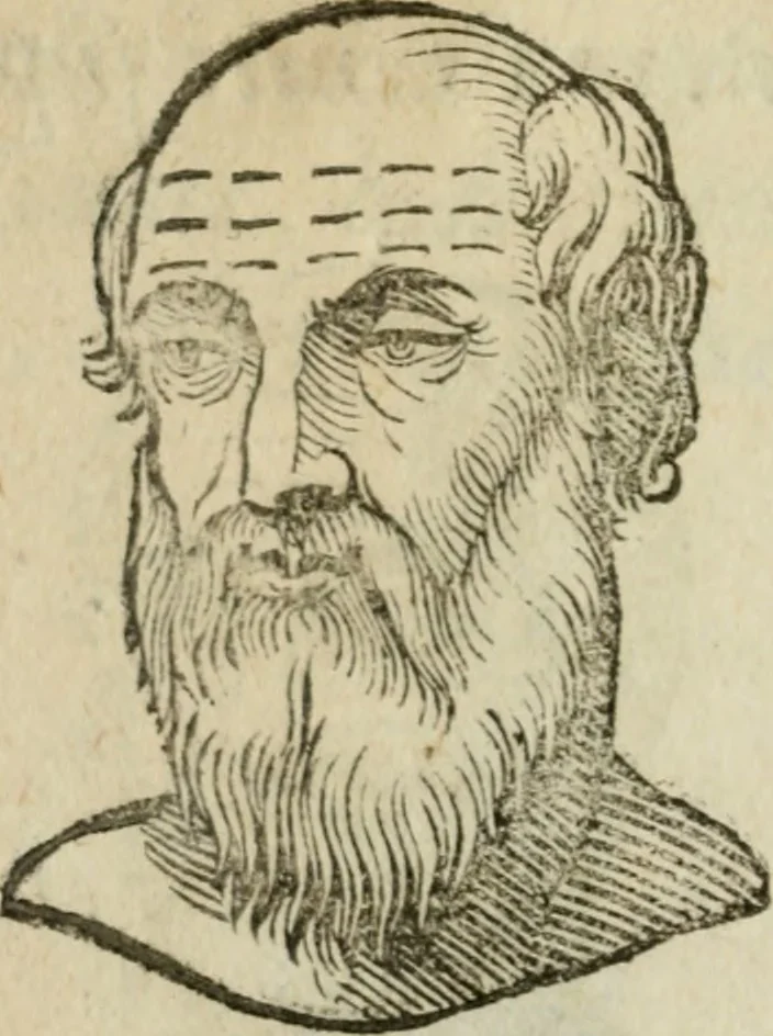 An illustration from La metoposcopia, ouero, Com[m]ensuratione delle linee della fronte : trattato, 1626, leaf 43