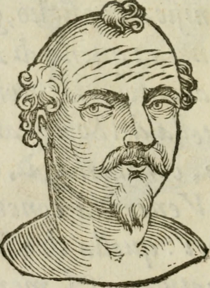 An illustration from La metoposcopia, ouero, Com[m]ensuratione delle linee della fronte : trattato, 1626, leaf 45