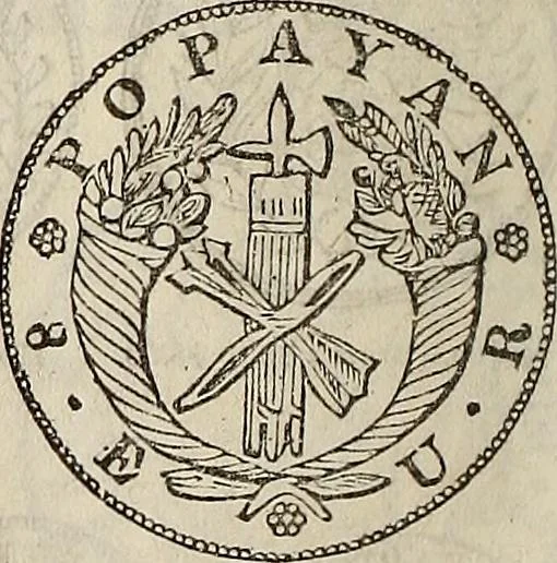 An illustration from Metropolitan coin book, containing accurate engravings of the various gold, silver and other coins now in circulation throughout the world;, 1865, leaf 13