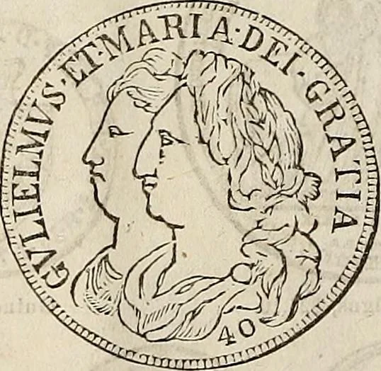 An illustration from Metropolitan coin book, containing accurate engravings of the various gold, silver and other coins now in circulation throughout the world;, 1865, leaf 17