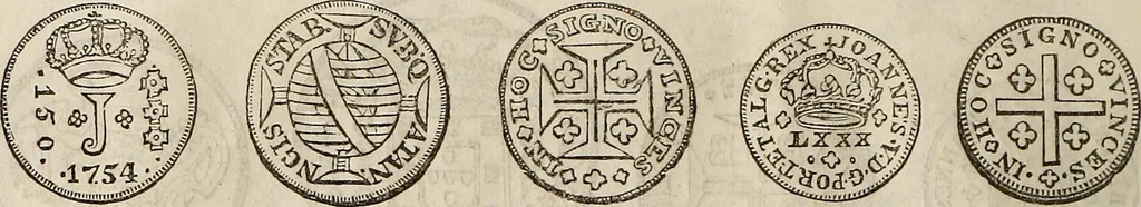 An illustration from Metropolitan coin book, containing accurate engravings of the various gold, silver and other coins now in circulation throughout the world;, 1865, leaf 25