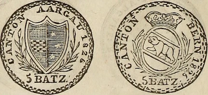 An illustration from Metropolitan coin book, containing accurate engravings of the various gold, silver and other coins now in circulation throughout the world;, 1865, leaf 25