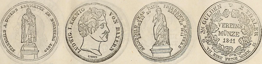 An illustration from Metropolitan coin book, containing accurate engravings of the various gold, silver and other coins now in circulation throughout the world;, 1865, leaf 30