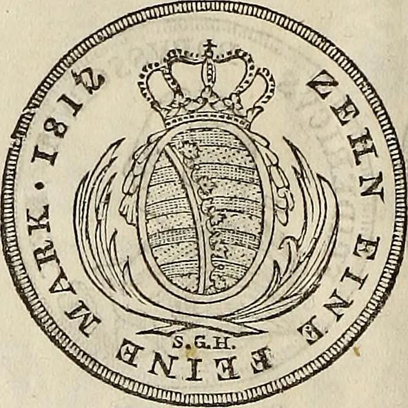 An illustration from Metropolitan coin book, containing accurate engravings of the various gold, silver and other coins now in circulation throughout the world;, 1865, leaf 31