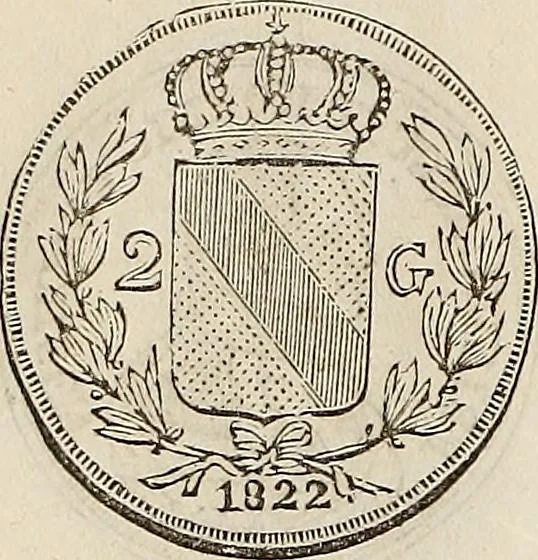 An illustration from Metropolitan coin book, containing accurate engravings of the various gold, silver and other coins now in circulation throughout the world;, 1865, leaf 33