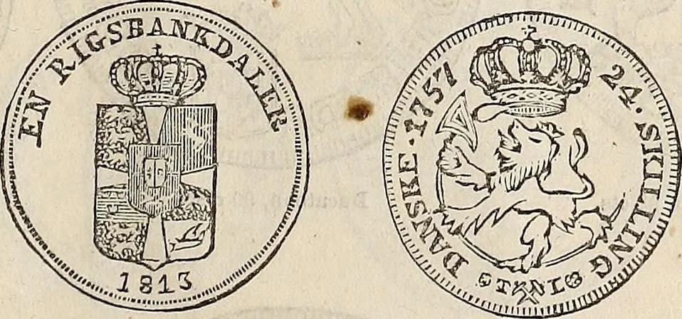An illustration from Metropolitan coin book, containing accurate engravings of the various gold, silver and other coins now in circulation throughout the world;, 1865, leaf 42