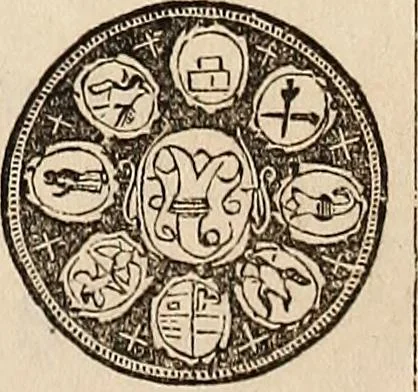 An illustration from Metropolitan coin book, containing accurate engravings of the various gold, silver and other coins now in circulation throughout the world;, 1865, leaf 46