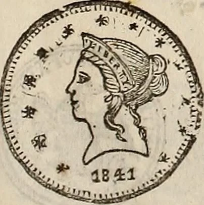 An illustration from Metropolitan coin book, containing accurate engravings of the various gold, silver and other coins now in circulation throughout the world;, 1865, leaf 8