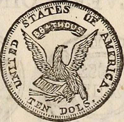 An illustration from Metropolitan coin book, containing accurate engravings of the various gold, silver and other coins now in circulation throughout the world;, 1865, leaf 8