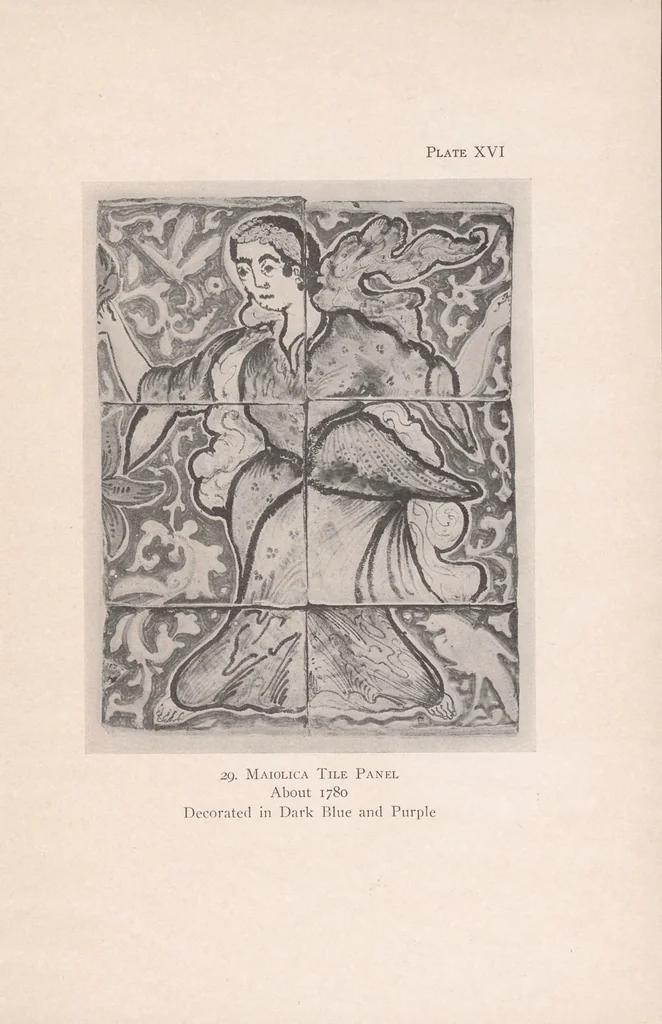 An illustration from Mexican maiolica in the collection of the Hispanic Society of America, 1915, leaf 65