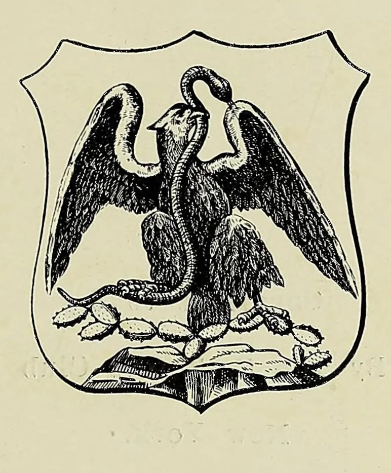 An illustration from Mexico issue of 1874-1883, 1918, leaf 7