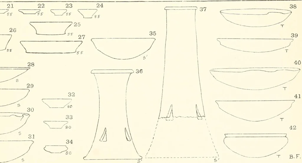 An illustration from Meydum and Memphis (III), 1910, leaf 110