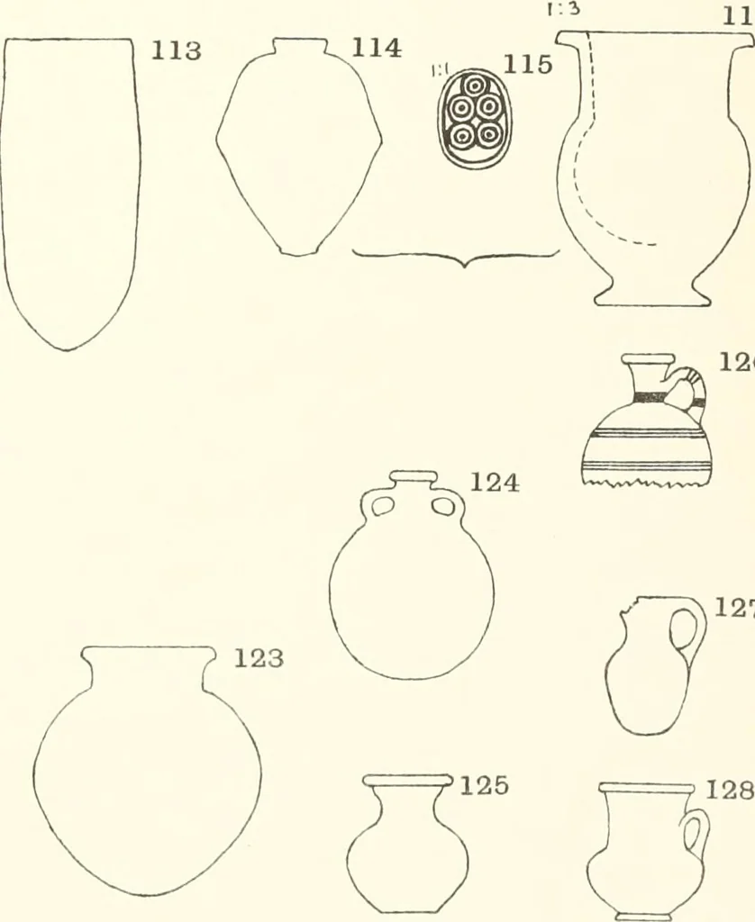 An illustration from Meydum and Memphis (III), 1910, leaf 114