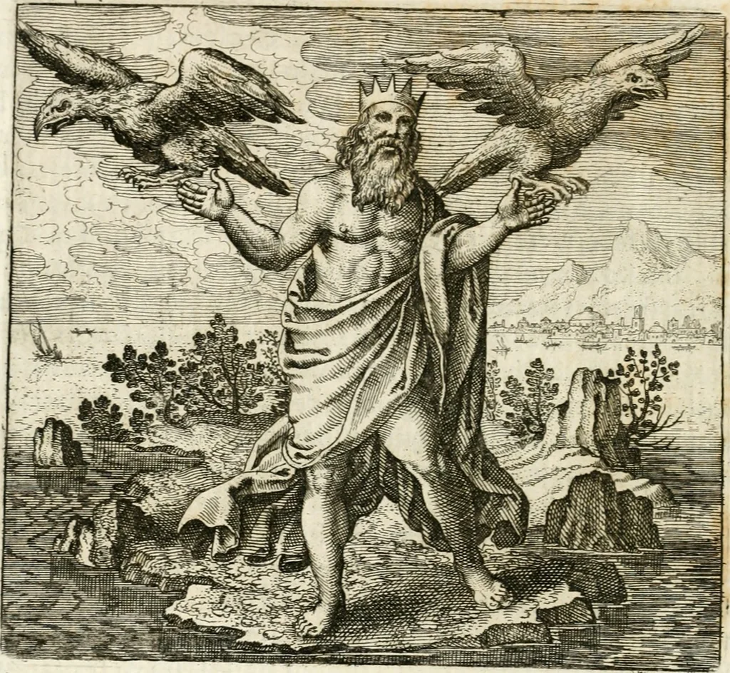 An illustration from Michaelis Majeri ... Secretioris naturae secretorum scrutinium chymicum : per oculis et intellectui accuratè accommodata, figuris cupro appositissimè incisa, ingeniosissima emblemata, hisque confines, & ad rem egregiè facientes sententias, doctissimaque item epigrammata, illustratum .., 1687, leaf 161