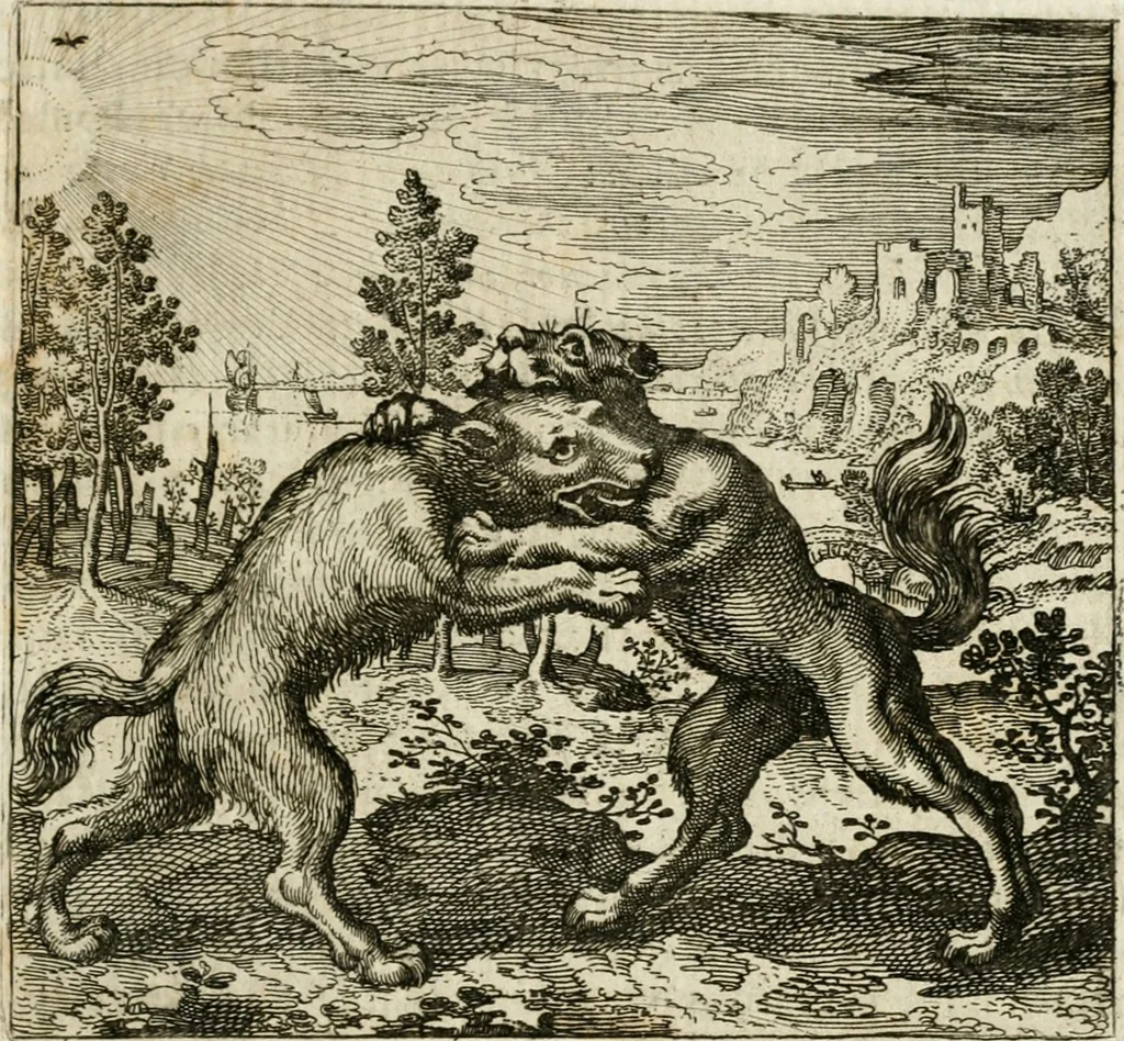 An illustration from Michaelis Majeri ... Secretioris naturae secretorum scrutinium chymicum : per oculis et intellectui accuratè accommodata, figuris cupro appositissimè incisa, ingeniosissima emblemata, hisque confines, & ad rem egregiè facientes sententias, doctissimaque item epigrammata, illustratum .., 1687, leaf 164