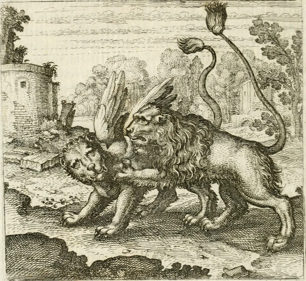 An illustration from Michaelis Majeri ... Secretioris naturae secretorum scrutinium chymicum : per oculis et intellectui accuratè accommodata, figuris cupro appositissimè incisa, ingeniosissima emblemata, hisque confines, & ad rem egregiè facientes sententias, doctissimaque item epigrammata, illustratum .., 1687, leaf 71
