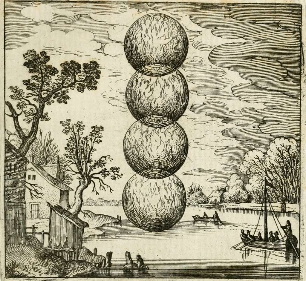 An illustration from Michaelis Majeri ... Secretioris naturae secretorum scrutinium chymicum : per oculis et intellectui accuratè accommodata, figuris cupro appositissimè incisa, ingeniosissima emblemata, hisque confines, & ad rem egregiè facientes sententias, doctissimaque item epigrammata, illustratum .., 1687, leaf 74
