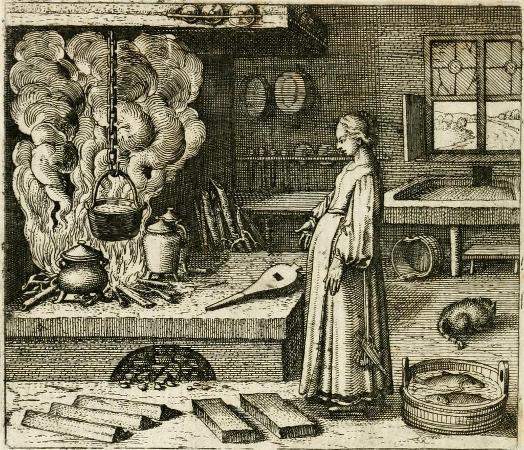 An illustration from Michaelis Majeri ... Secretioris naturae secretorum scrutinium chymicum : per oculis et intellectui accuratè accommodata, figuris cupro appositissimè incisa, ingeniosissima emblemata, hisque confines, & ad rem egregiè facientes sententias, doctissimaque item epigrammata, illustratum .., 1687, leaf 89