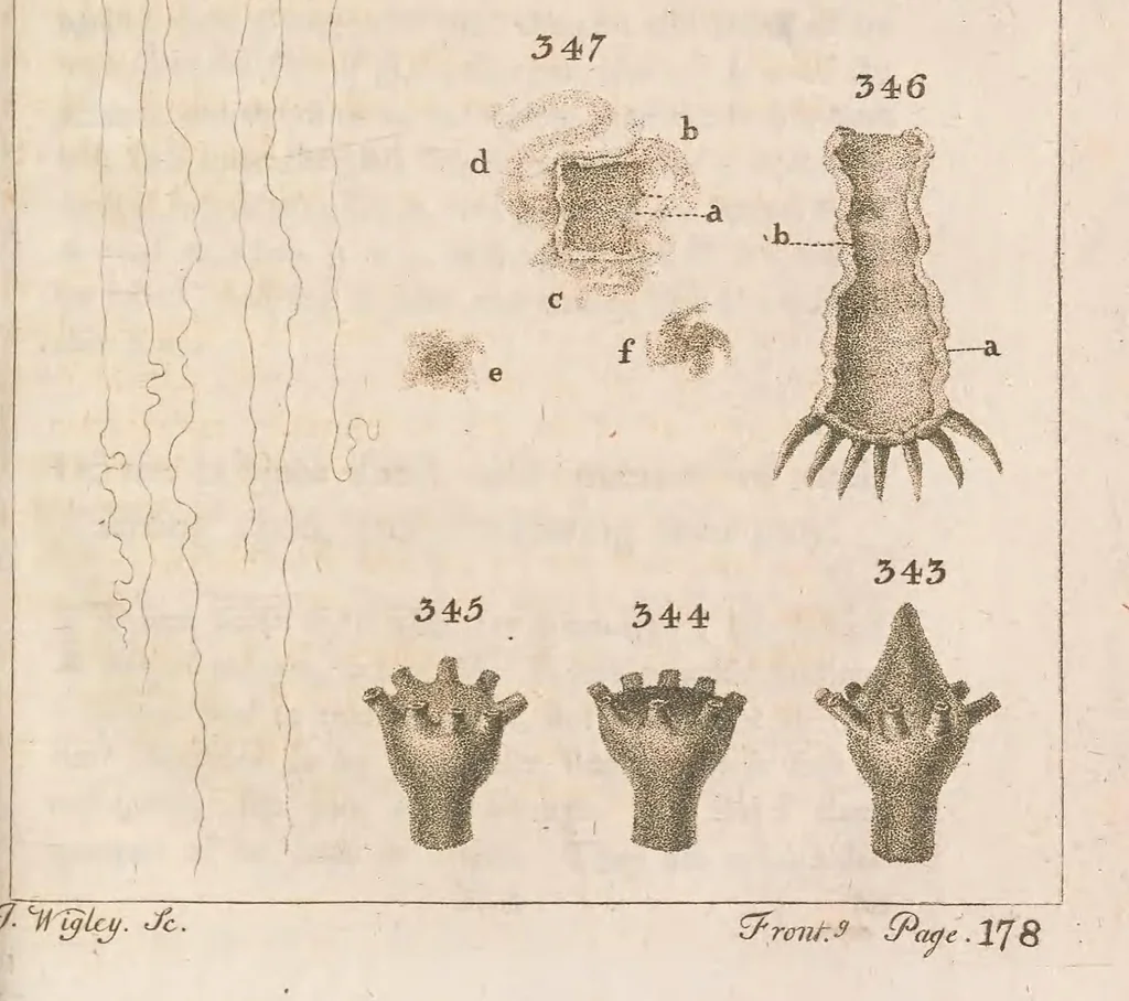 An illustration from Micrographia illustrata: or, The microscope explained ... Likewise, a natural history of aerial, terrestrial, and aquatic animals, &c., considered as microscopic objects, 1771, leaf 357