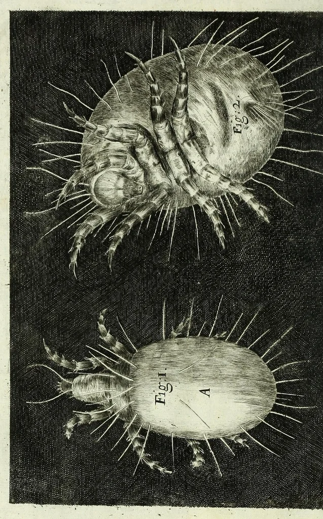 An illustration from Micrographia, or, Some physiological descriptions of minute bodies made by magnifying glasses : with observations and inquiries thereupon, 1667, leaf 356