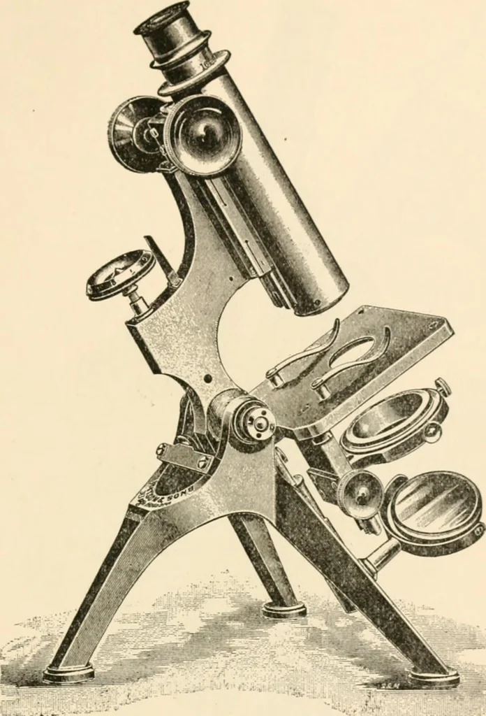 An illustration from The microscope; an introduction to microscopic methods and to histology, 1899, leaf 90