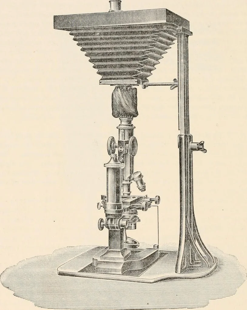 An illustration from The microscope : an introduction to microscopic methods and to histology, 1911, leaf 211