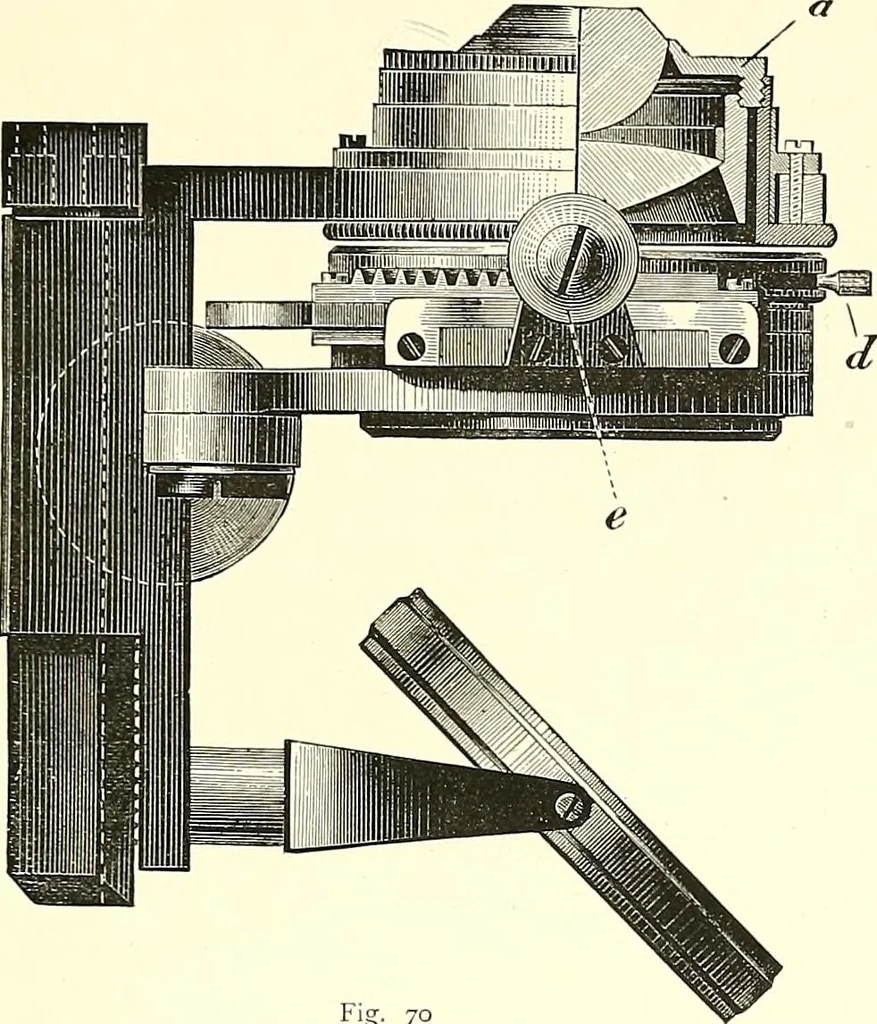 An illustration from The microscope : its construction and management : including technique, photo-micrography, and the past and future of the microscope, 1893, leaf 102