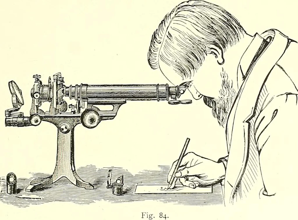 An illustration from The microscope : its construction and management : including technique, photo-micrography, and the past and future of the microscope, 1893, leaf 114