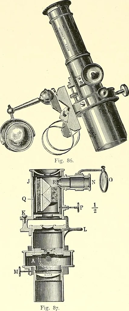 An illustration from The microscope : its construction and management : including technique, photo-micrography, and the past and future of the microscope, 1893, leaf 117