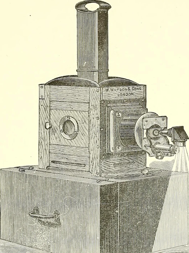 An illustration from The microscope : its construction and management : including technique, photo-micrography, and the past and future of the microscope, 1893, leaf 148