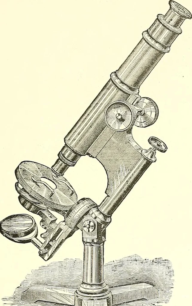 An illustration from The microscope : its construction and management : including technique, photo-micrography, and the past and future of the microscope, 1893, leaf 160