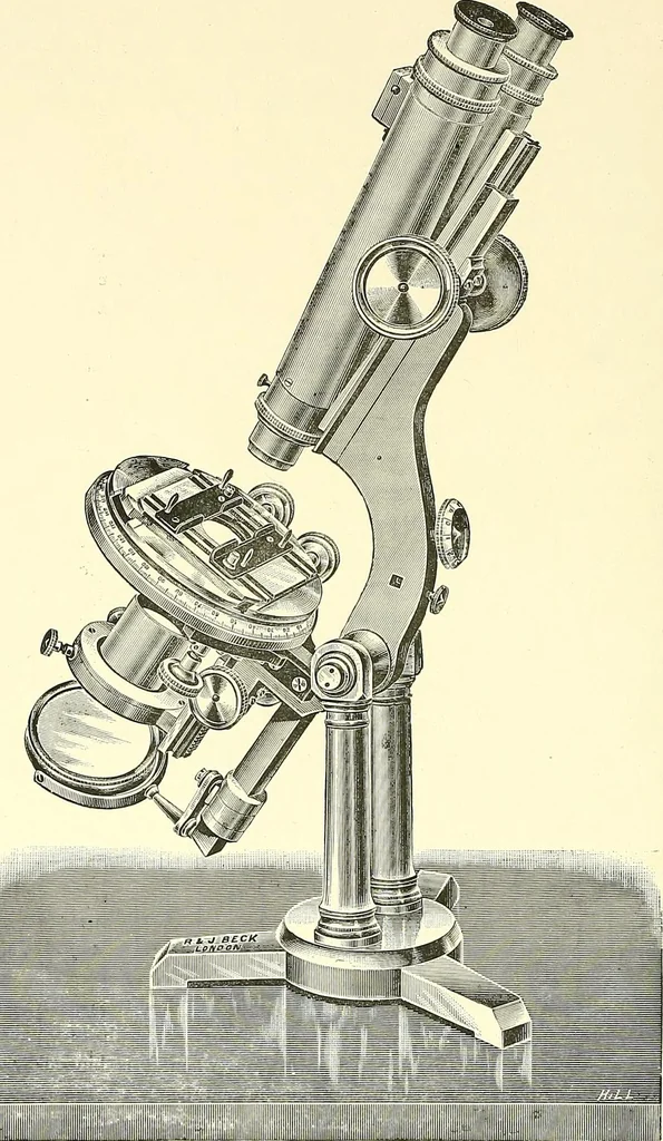 An illustration from The microscope : its construction and management : including technique, photo-micrography, and the past and future of the microscope, 1893, leaf 169
