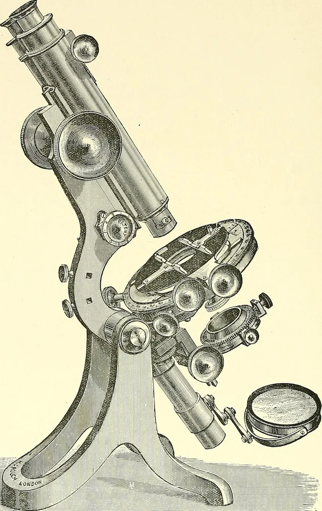 An illustration from The microscope : its construction and management : including technique, photo-micrography, and the past and future of the microscope, 1893, leaf 179