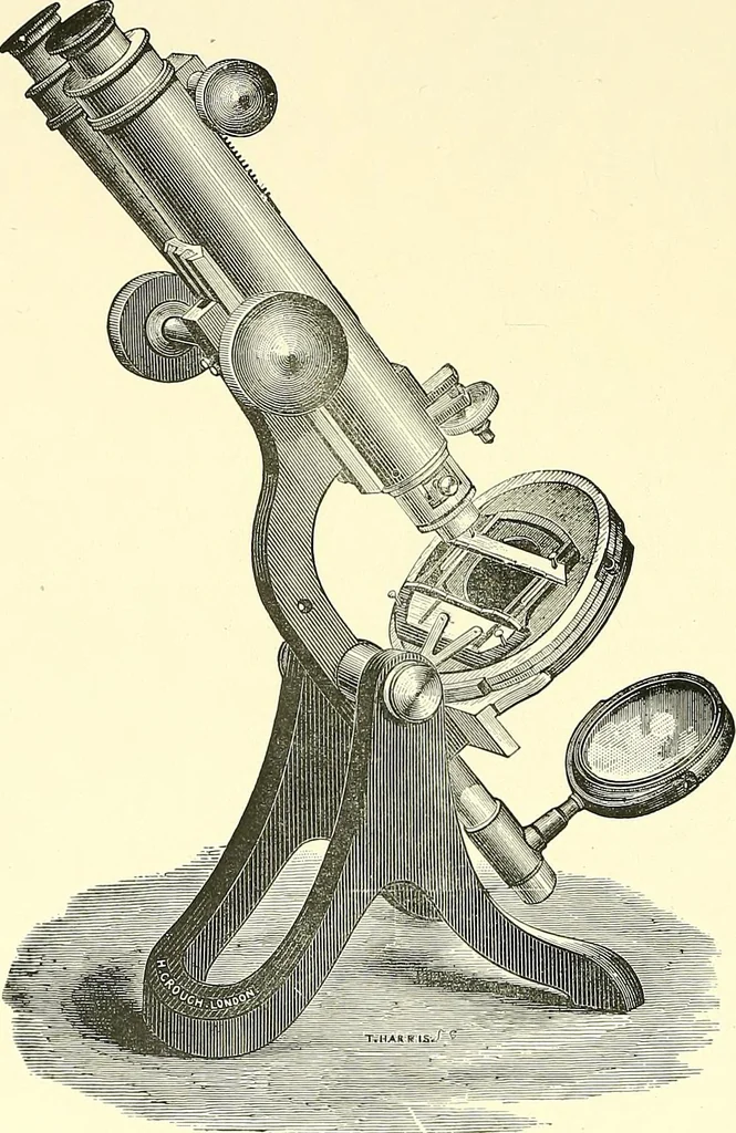 An illustration from The microscope : its construction and management : including technique, photo-micrography, and the past and future of the microscope, 1893, leaf 181