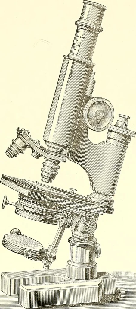 An illustration from The microscope : its construction and management : including technique, photo-micrography, and the past and future of the microscope, 1893, leaf 186