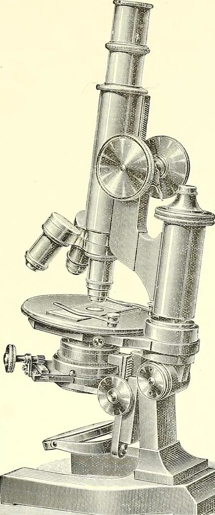 An illustration from The microscope : its construction and management : including technique, photo-micrography, and the past and future of the microscope, 1893, leaf 198