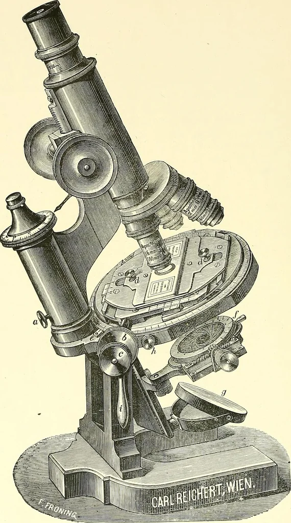 An illustration from The microscope : its construction and management : including technique, photo-micrography, and the past and future of the microscope, 1893, leaf 217