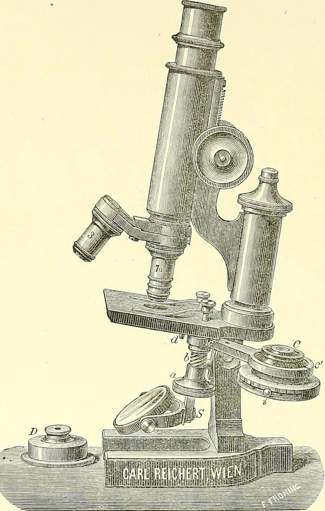 An illustration from The microscope : its construction and management : including technique, photo-micrography, and the past and future of the microscope, 1893, leaf 221