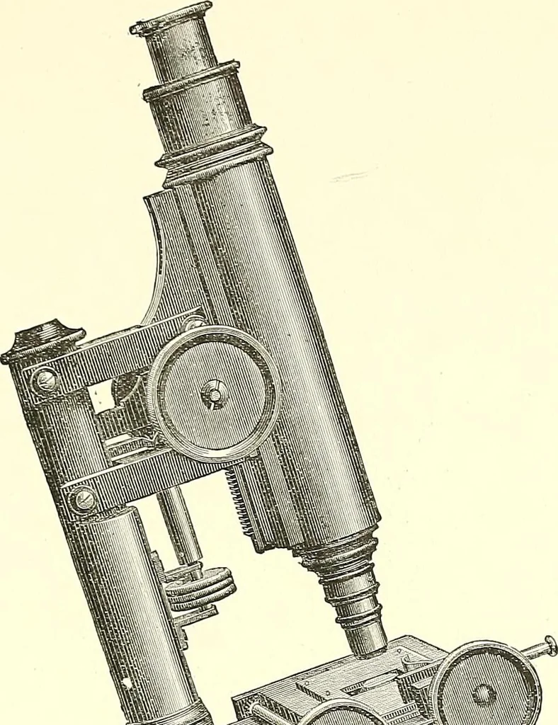 An illustration from The microscope : its construction and management : including technique, photo-micrography, and the past and future of the microscope, 1893, leaf 234