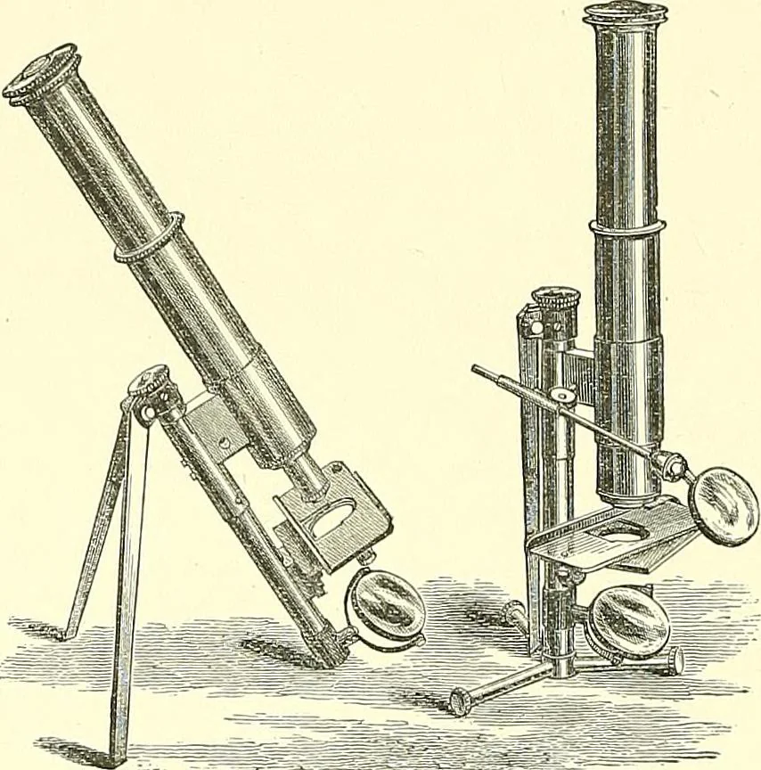 An illustration from The microscope : its construction and management : including technique, photo-micrography, and the past and future of the microscope, 1893, leaf 241