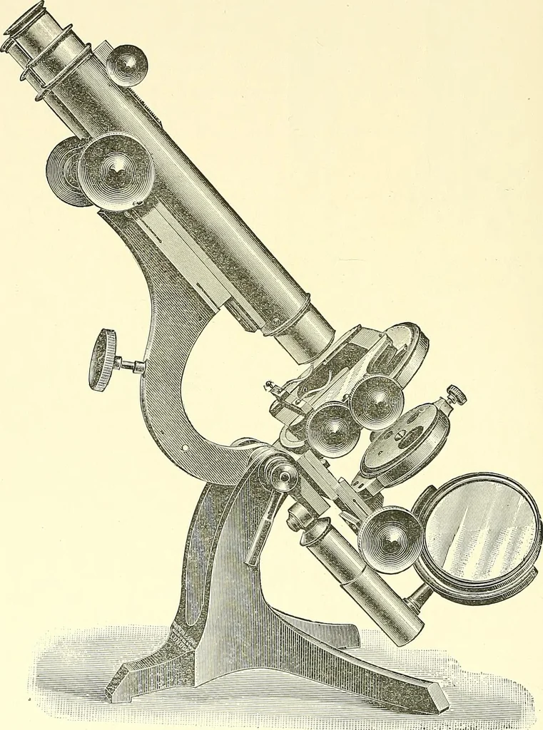 An illustration from The microscope : its construction and management : including technique, photo-micrography, and the past and future of the microscope, 1893, leaf 243