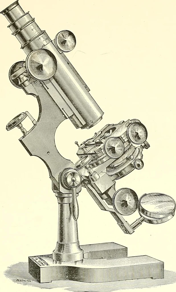 An illustration from The microscope : its construction and management : including technique, photo-micrography, and the past and future of the microscope, 1893, leaf 246
